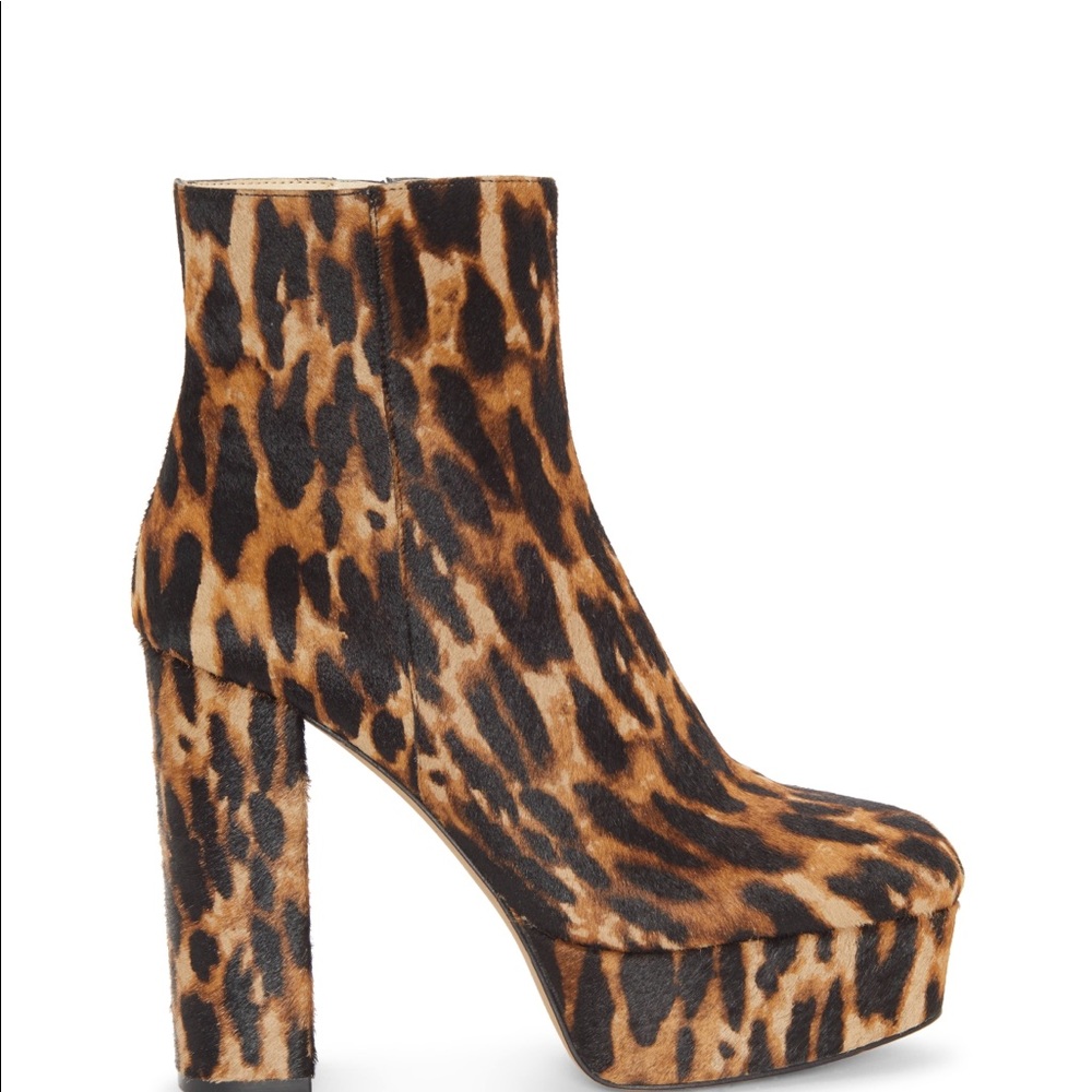 Vince Camuto Leslieon Leopard Platform Sz 7 - Picture 1 of 7